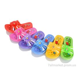 Шльопанці дитячі літні Літо F136 mix (6 пар р.30-35) "Vladimir" недорого оптом від прямого постачальника