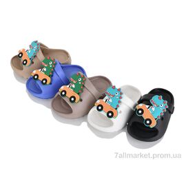Шльопанці дитячі літні Літо 348-5 mix (12 пар р.18-24) "M&L  Alex13" недорого оптом від прямого постачальника
