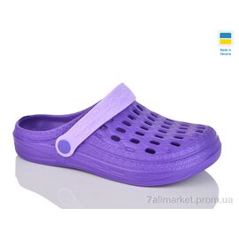 Фотография Кроксы женские летние Лето DS-62 бузковий (8 пар р.36-41) "DeMur" недорого оптом от прямого поставщика