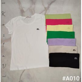 Фотография Футболка женская A010 mix р.42-48 "Kosta" недорого оптом от прямого поставщика