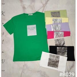 Фотография Футболка женская B029 mix р.46-48 "Kosta" недорого оптом от прямого поставщика