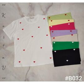 Фотография Футболка женская B032 mix р.46-48 "Kosta" недорого оптом от прямого поставщика