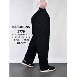 Фотография Джинсы мужские 1779 black р.28-34 "God Baron" недорого оптом от прямого поставщика