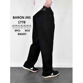 Фотография Джинсы мужские 1778 black р.29-36 "God Baron" недорого оптом от прямого поставщика