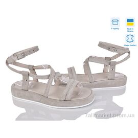 Фотография Босоножки женские летние Лето Герда 1 беж.з. (6 пар р.36-40) "Louisa" недорого оптом от прямого поставщика