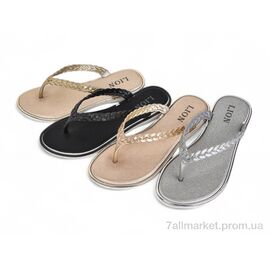 Фотография Шлепки женские облегченные Лето FY888-1 mix (24 пар р.36-41) "Lion-Lu" недорого оптом от прямого поставщика