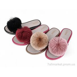 Шльопанці жіночі полегшені Літо FY020-1A mix (24 пар р.36-41) "Lion-Lu" недорого оптом від прямого постачальника