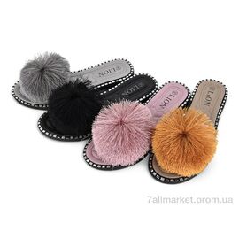 Шльопанці жіночі полегшені Літо FYG57-2 mix (24 пар р.36-41) "Lion-Lu" недорого оптом від прямого постачальника