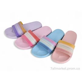 Фотография Шлепки женские облегченные Лето W8058 mix (24 пар р.36-41) "Lion-Lu" недорого оптом от прямого поставщика