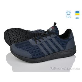 Фотография Кроссовки мужские модные Весна/осень Progress 4021 синій (6 пар р.41-46) "Lvovbaza" недорого оптом от прямого поставщика