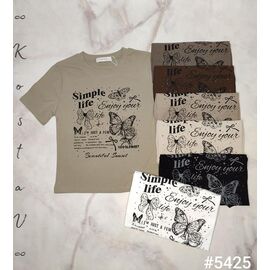 Фотография Футболка женская 5425 mix р.42-46 "Kosta" недорого оптом от прямого поставщика