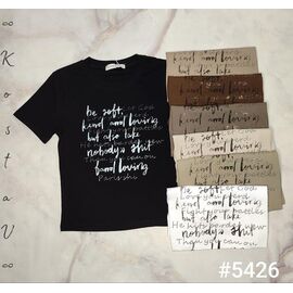 Фотография Футболка женская 5426 mix р.42-46 "Kosta" недорого оптом от прямого поставщика