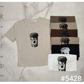 Фотография Футболка женская 5428 mix р.42-46 "Kosta" недорого оптом от прямого поставщика