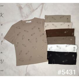 Фотография Футболка женская 5431 mix р.42-46 "Kosta" недорого оптом от прямого поставщика