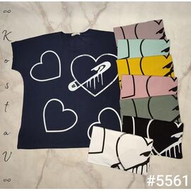 Фотография Футболка женская 5561 mix р.54-60 "Kosta" недорого оптом от прямого поставщика