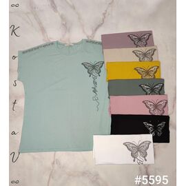 футболка жіноча 5595 mix р.50-54 "Kosta" недорого оптом від прямого постачальника