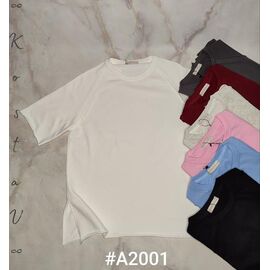 Фотография Футболка женская A2001 mix р.44-50 "Kosta" недорого оптом от прямого поставщика