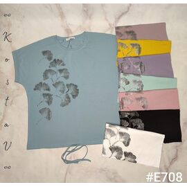 футболка жіноча E708 mix р.52-56 "Kosta" недорого оптом від прямого постачальника