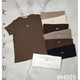 Фотография Футболка женская H005 mix р.42-46 "Kosta" недорого оптом от прямого поставщика