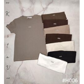 Фотография Футболка женская H006 mix р.42-46 "Kosta" недорого оптом от прямого поставщика