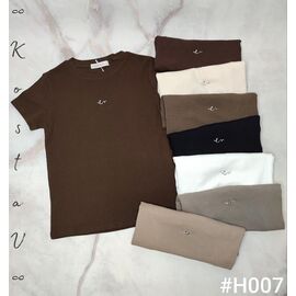 Фотография Футболка женская H007 mix р.42-46 "Kosta" недорого оптом от прямого поставщика