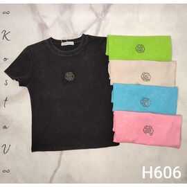 Фотография Футболка женская H606 mix р.42-48 "Kosta" недорого оптом от прямого поставщика