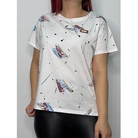 Фотография Футболка женская KS558 white р.42-48 "Kosta" недорого оптом от прямого поставщика