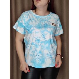 Фотография Футболка женская KS564 l.blue р.42-48 "Kosta" недорого оптом от прямого поставщика