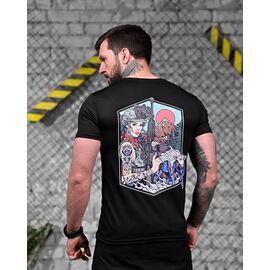 Футболка чоловіча 910 black р.M-3XL "Madoka" недорого оптом від прямого постачальника