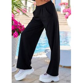 Штани спортивні жіночі 892-1 black р.44-58 "DORA" недорого оптом від прямого постачальника