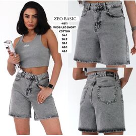 Фотография Шорты женские 4811 grey р.34-42 "Jeans Style" недорого оптом от прямого поставщика