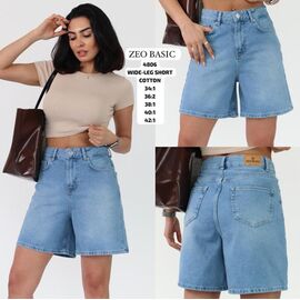 Фотография Шорты женские 4806 l.blue р.34-42 "Jeans Style" недорого оптом от прямого поставщика