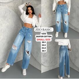 Фотография Джинсы женские 4255 l.blue р.30-36 "Jeans Style" недорого оптом от прямого поставщика