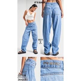 Фотография Джинсы женские 3511-4 l.blue р.34-42 "Jeans Style" недорого оптом от прямого поставщика