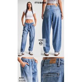 Фотография Джинсы женские 3702-65 blue р.34-42 "Jeans Style" недорого оптом от прямого поставщика