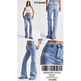 Фотография Джинсы женские 3852-27 blue р.34-42 "Jeans Style" недорого оптом от прямого поставщика
