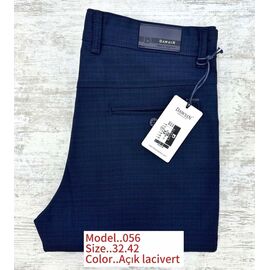 Штани чоловічі утеплені 056 blue р.32-42 "God Baron" недорого оптом від прямого постачальника