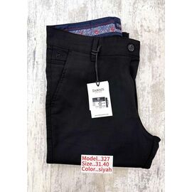 Фотография Штаны мужские 327 black р.31-40 "God Baron" недорого оптом от прямого поставщика