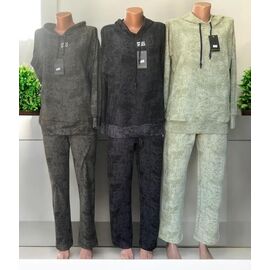 Костюм спортивний жіночий теплий P91 khaki р.42-50 "Phi Hung" недорого оптом від прямого постачальника