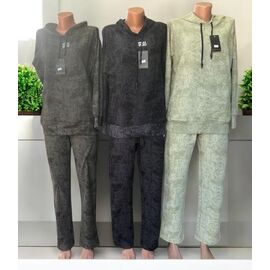 Костюм спортивний жіночий теплий P93 beige р.42-50 "Phi Hung" недорого оптом від прямого постачальника