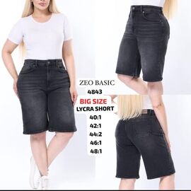 Фотография Шорты женские 4843 black р.40-48 "Jeans Style" недорого оптом от прямого поставщика