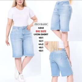 Фотография Шорты женские 4840 l.blue р.40-48 "Jeans Style" недорого оптом от прямого поставщика