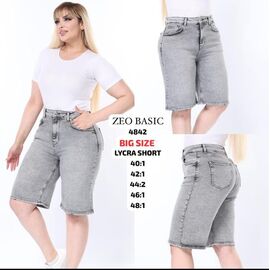 Фотография Шорты женские 4842 grey р.40-48 "Jeans Style" недорого оптом от прямого поставщика