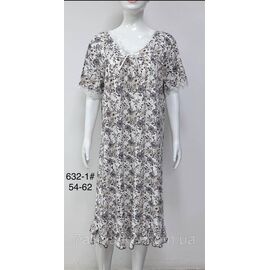 Нічна сорочка жіноча/батал розміри 54-62 (2 кв)"FLOWER" купити недорого від прямого постачальника