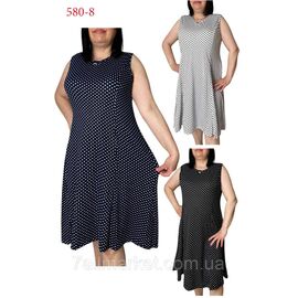 Плаття домашнє жіноче напівбатал розміри L-4XL (МІКС) "NICOLAS" недорого від прямого постачальника