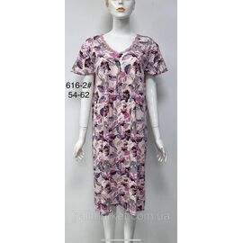 Нічна сорочка жіноча/батал розміри 54-62 (2 кв)"FLOWER" купити недорого від прямого постачальника