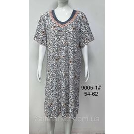 Нічна сорочка жіноча/батал розміри 54-62 (2 кв)"FLOWER" купити недорого від прямого постачальника
