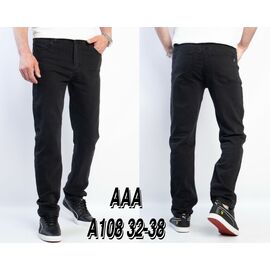 Джинси чоловічі A108 black р.32-38 "God Baron" недорого оптом від прямого постачальника