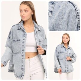 Фотография Рубашка женская летняя 379 l.blue р.S-L "Lady N" недорого оптом от прямого поставщика