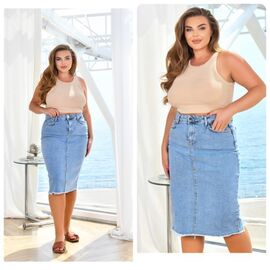 Спідниця жіноча 5965 l.blue р.31-38 "Lady N" недорого оптом від прямого постачальника